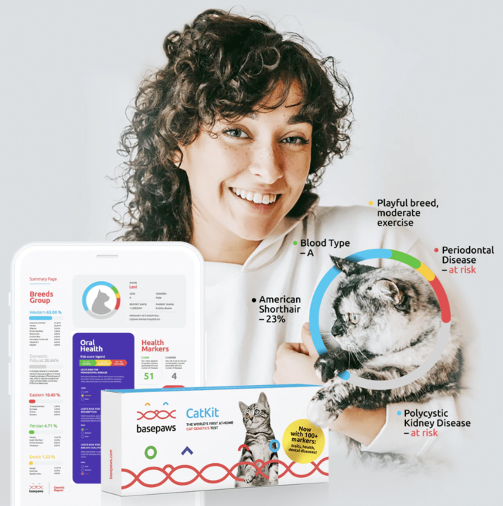 Basepaws Cat DNA Testing Kit